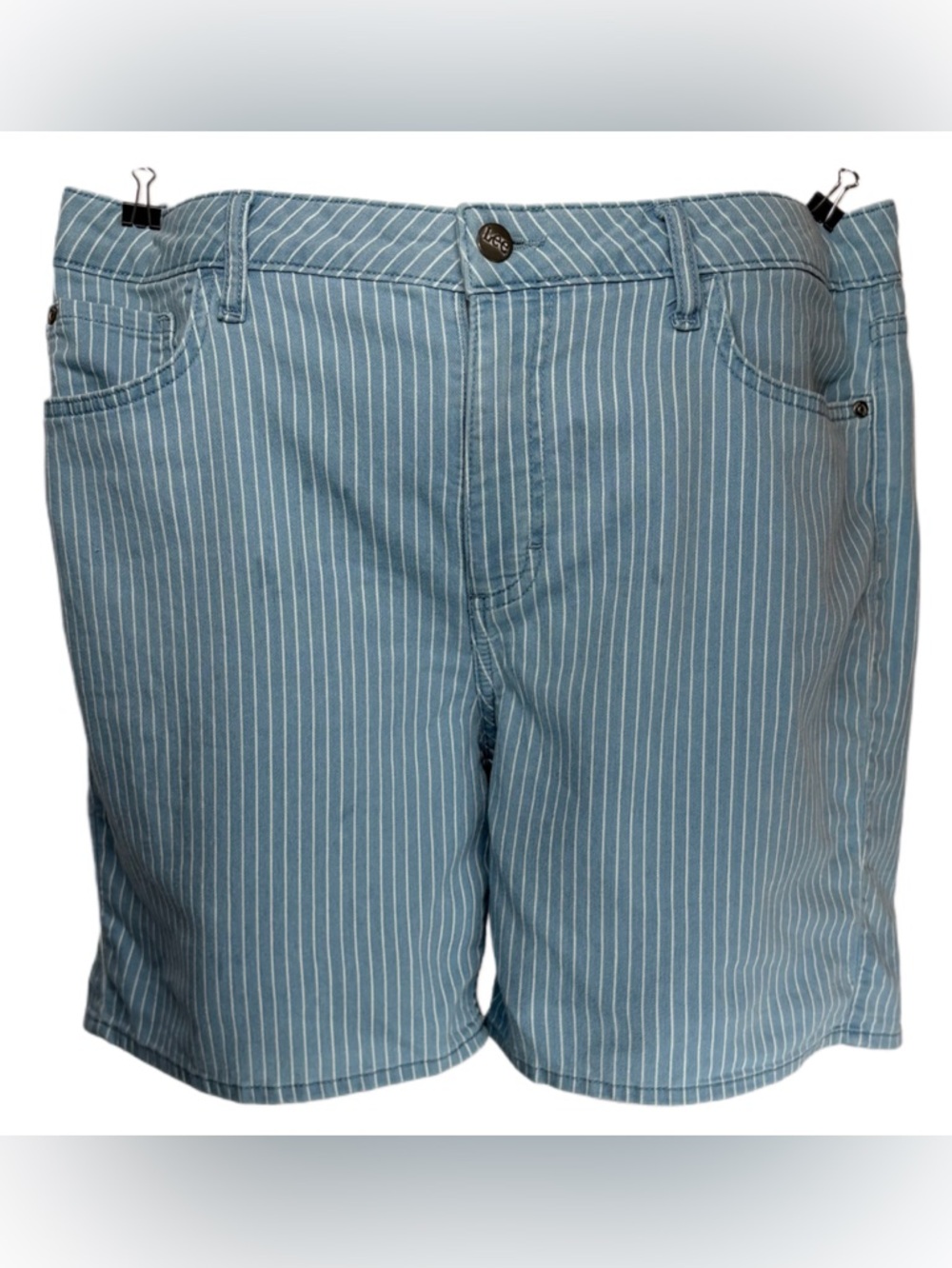 Lee Striped Denim Shorts
